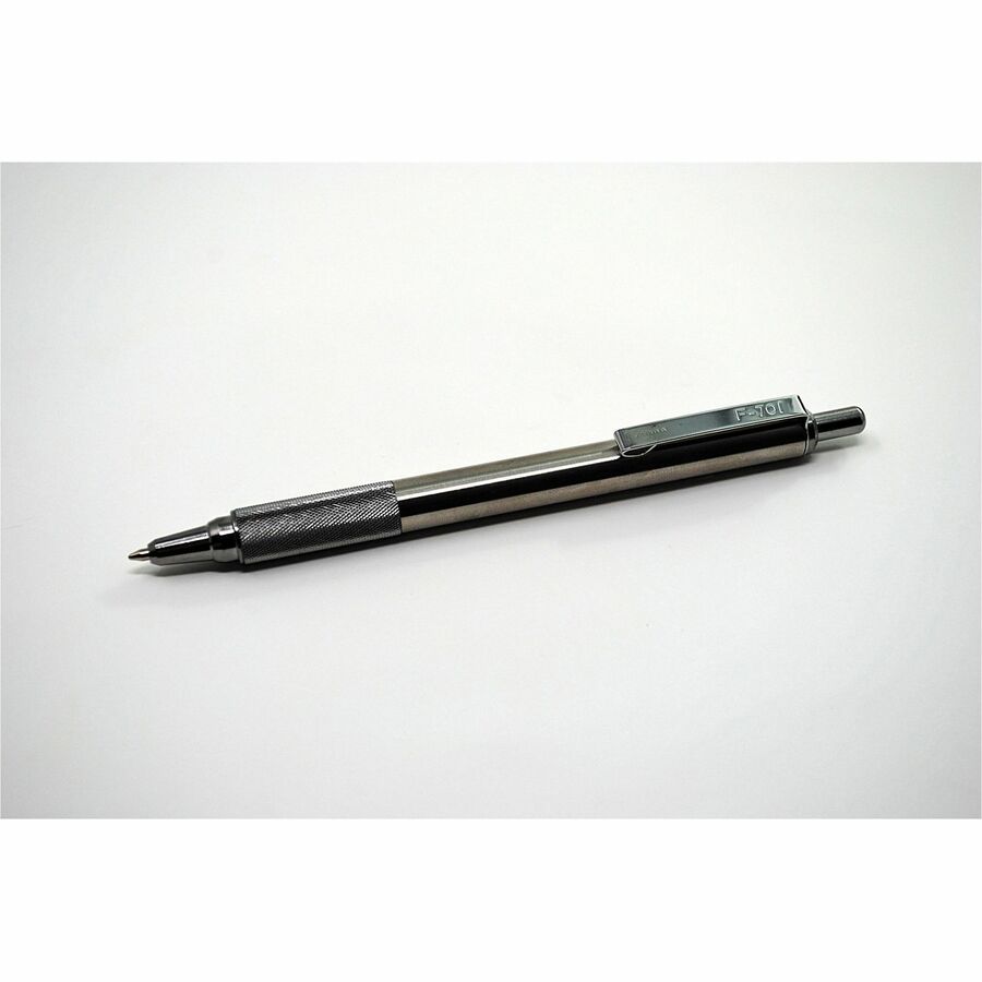 Zebra Pen STEEL 7 Series F-701 Retractable Ballpoint Pen - Alternate-Image2