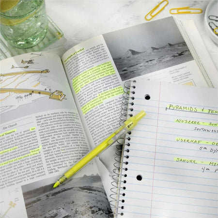 Zebra Pen Z-Grip Highlighter: Neon Yellow Chisel Marker - 1 Dozen - Highlighters