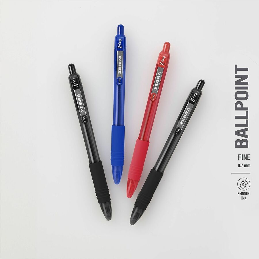 Zebra Pen Z-Grip Recycled Retractable Ballpoint Pens - Alternate-Image1