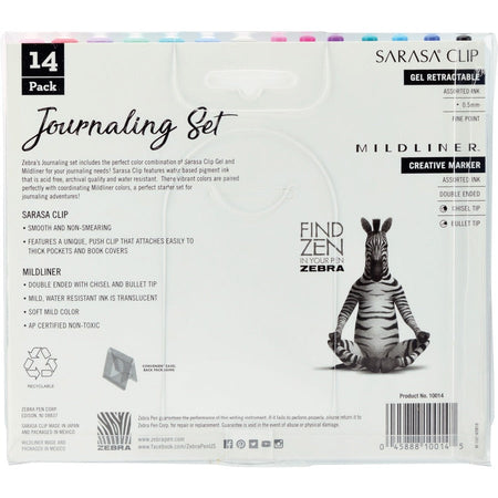 Zebra SARASA Clip Pen/MIDLINER Marker Journaling Set - Alternate-Image6