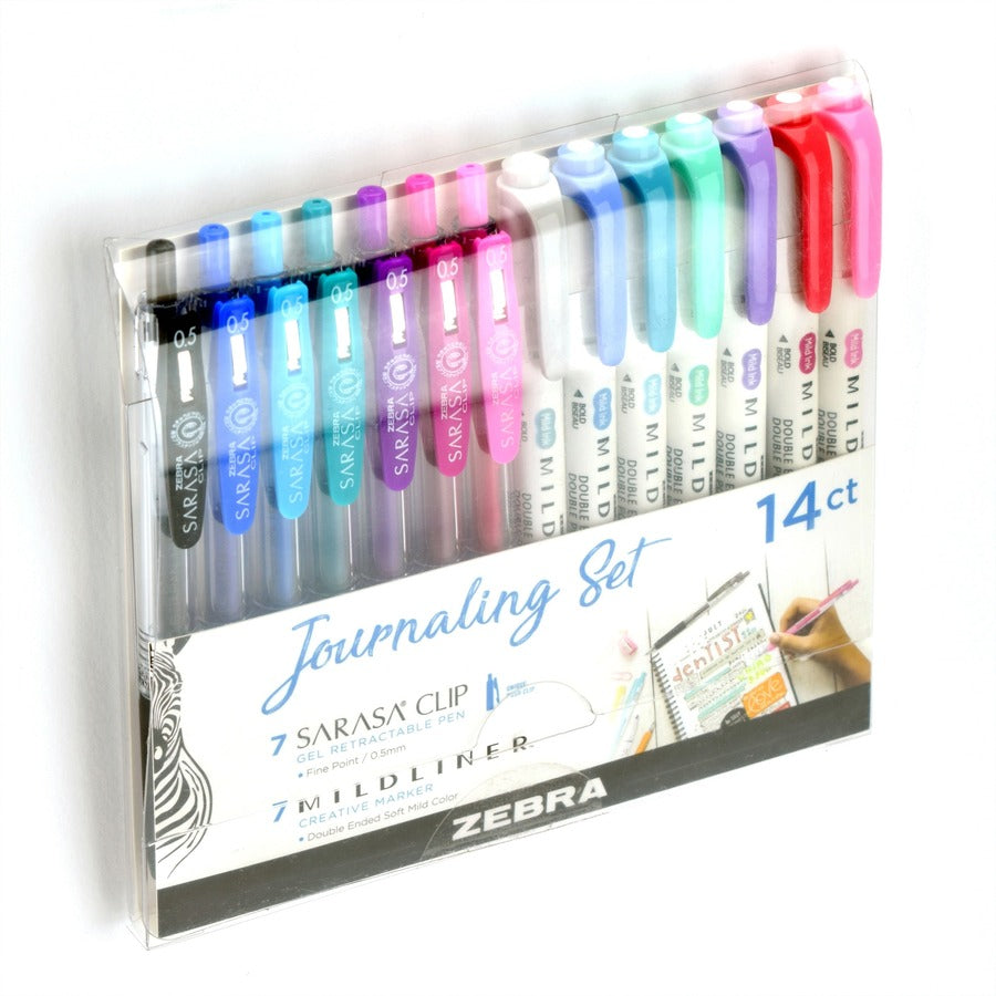 Zebra SARASA Clip Pen/MIDLINER Marker Journaling Set - Alternate-Image2