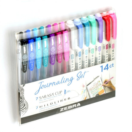 Zebra SARASA Clip Pen/MIDLINER Marker Journaling Set - Alternate-Image2
