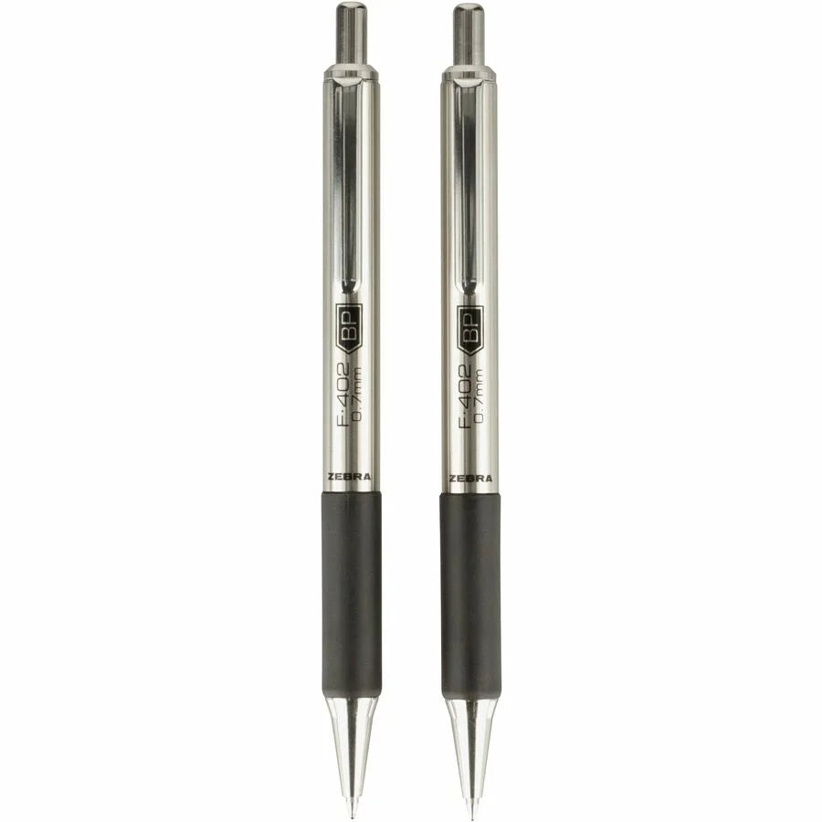 Zebra STEEL 4 Series F-402 Ballpoint Pen - Fine Point - Refillable - Black Ink - Pens