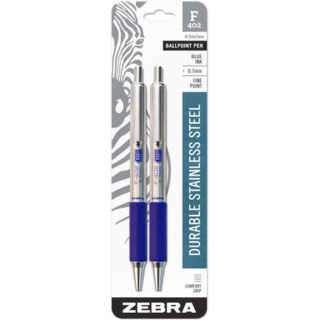 Zebra STEEL 4 Series F-402 Retractable Ballpoint Pen - 2000