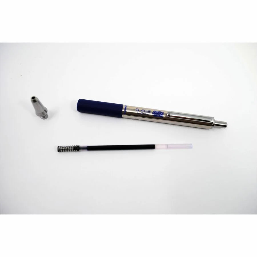 Zebra STEEL 4 Series G-402 Gel Pen: 0.5mm Fine Point Black Ink - Pens