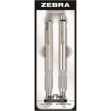Zebra STEEL 7 Series M/F 701 Set: Mechanical Pencil & Ballpoint Pen - Sets
