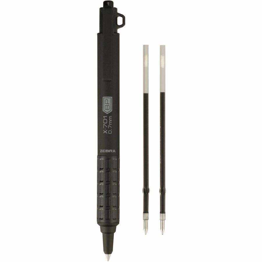 Zebra Steel 7 Series X-701 Retractable Ballpoint Pen - Alternate-Image1