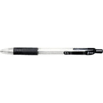 Zebra Z-Grip Mechanical Pencil: 0.5mm Black Lead Refillable Clear Barrel - Pencils