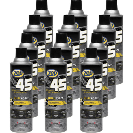 Zep 45 Dual-Force Lubricant/Penetrant - Corrosion Resistant - 14 fl oz - Specialty Cleaners
