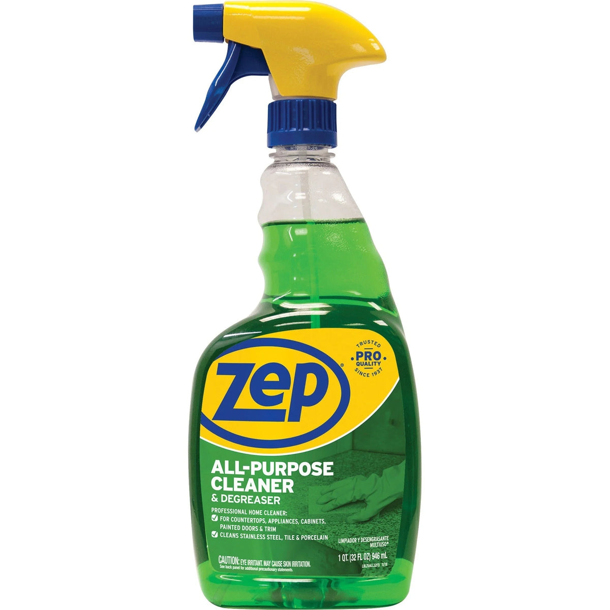 Zep All-Purpose Cleaner/Degreaser - Tile Porcelain Stainless Steel - 32 fl oz - Multipurpose Cleaners