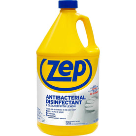 Zep Antibacterial Disinfectant Cleaner - Lemon Scent - 128 fl oz - Multi-Purpose - 1 Each - Disinfectants