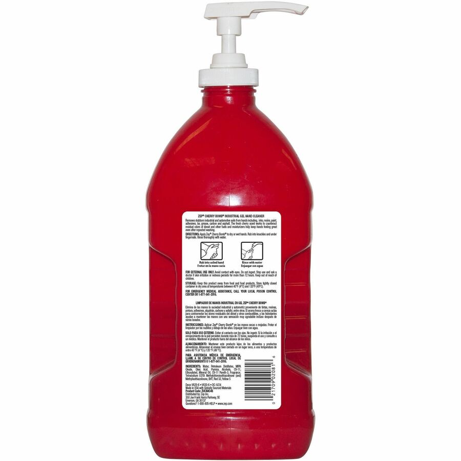 Zep Cherry Bomb Gel Hand Cleaner - Rear