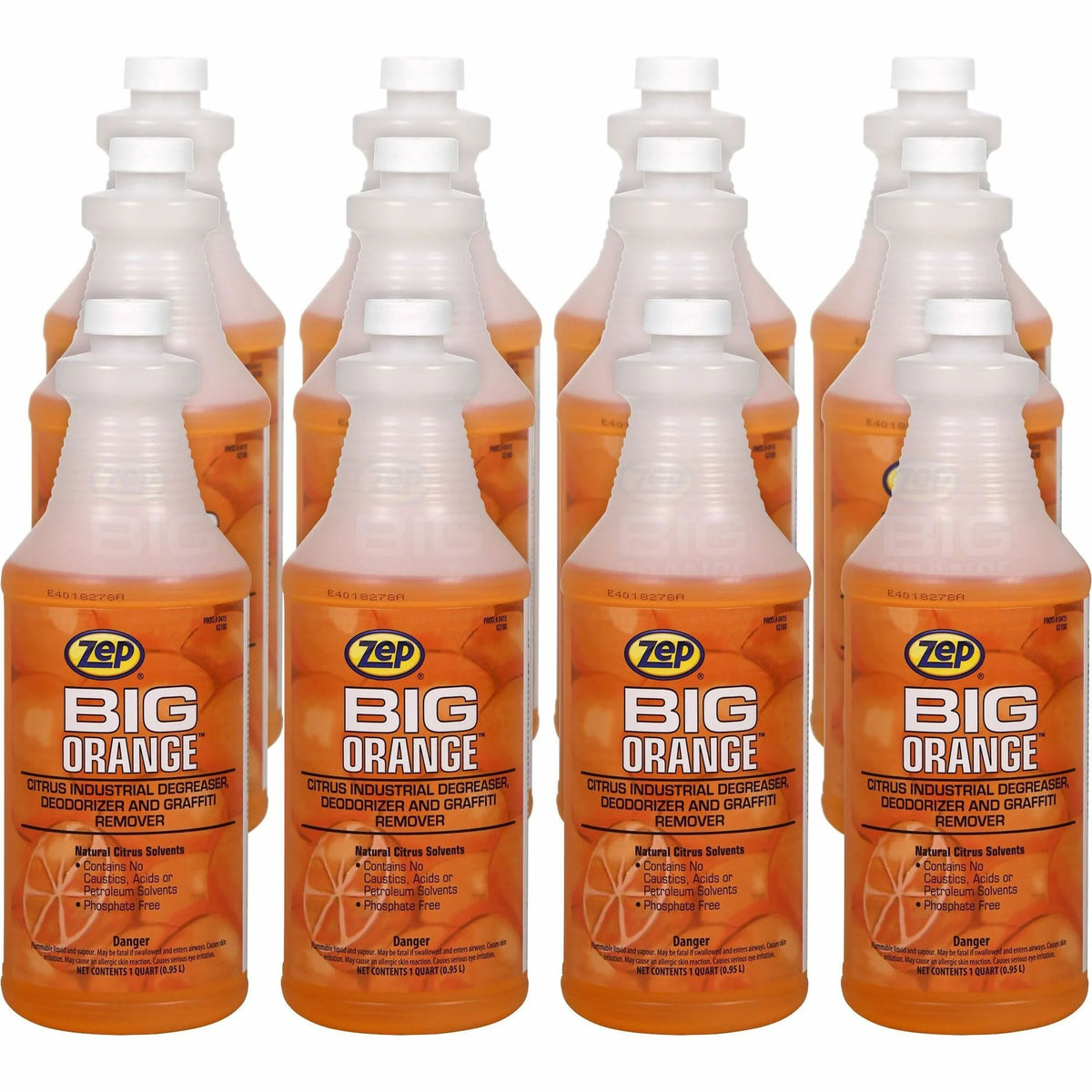 Zep Commercial Big Orange Citrus Cleaner - Industrial Strength Deodorizer - 32 fl oz - Specialty Cleaners