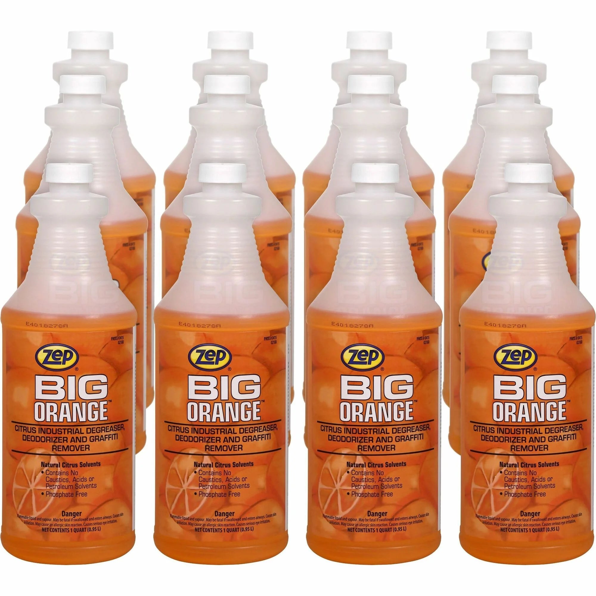 Zep Commercial Big Orange Citrus Cleaner - Industrial Strength Deodorizer - 32 fl oz - Specialty Cleaners