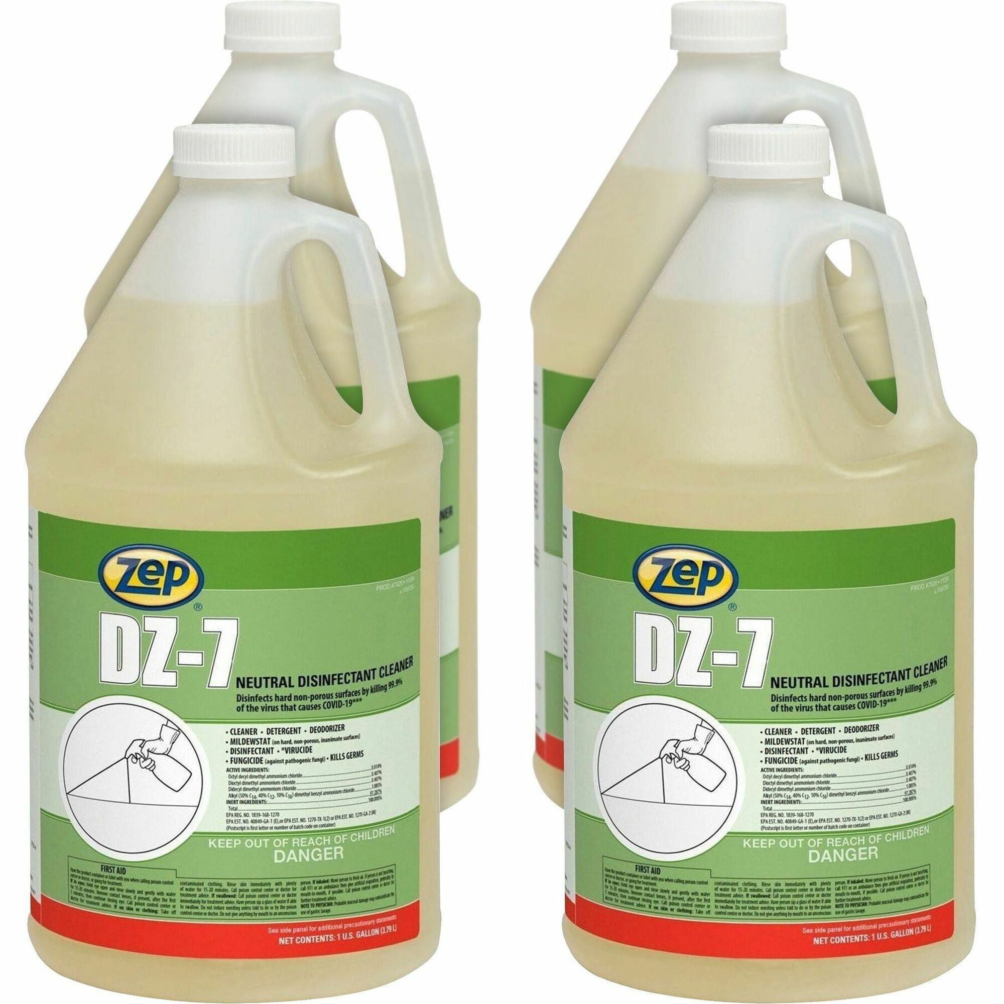 Zep Commercial DZ-7 Neutral Disinfectant Cleaner - 2000