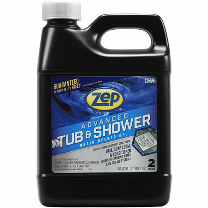 Zep Commercial Tub & Shower Drain Opener Gel - 32 fl oz - Yellow - Cleaners