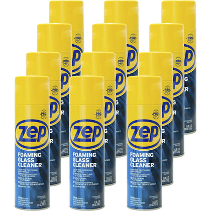 Zep Foaming Glass Cleaner | Ammonia-free Formula | 19 oz - 12 / Carton - Cleaners