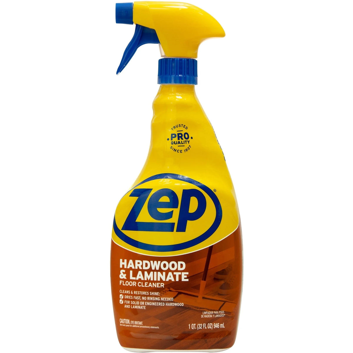 Zep Hardwood & Laminate Floor Cleaner - 32 fl oz - Fresh Scent - Spot Stain Scuff Remover - Floor/Carpet Cleaners