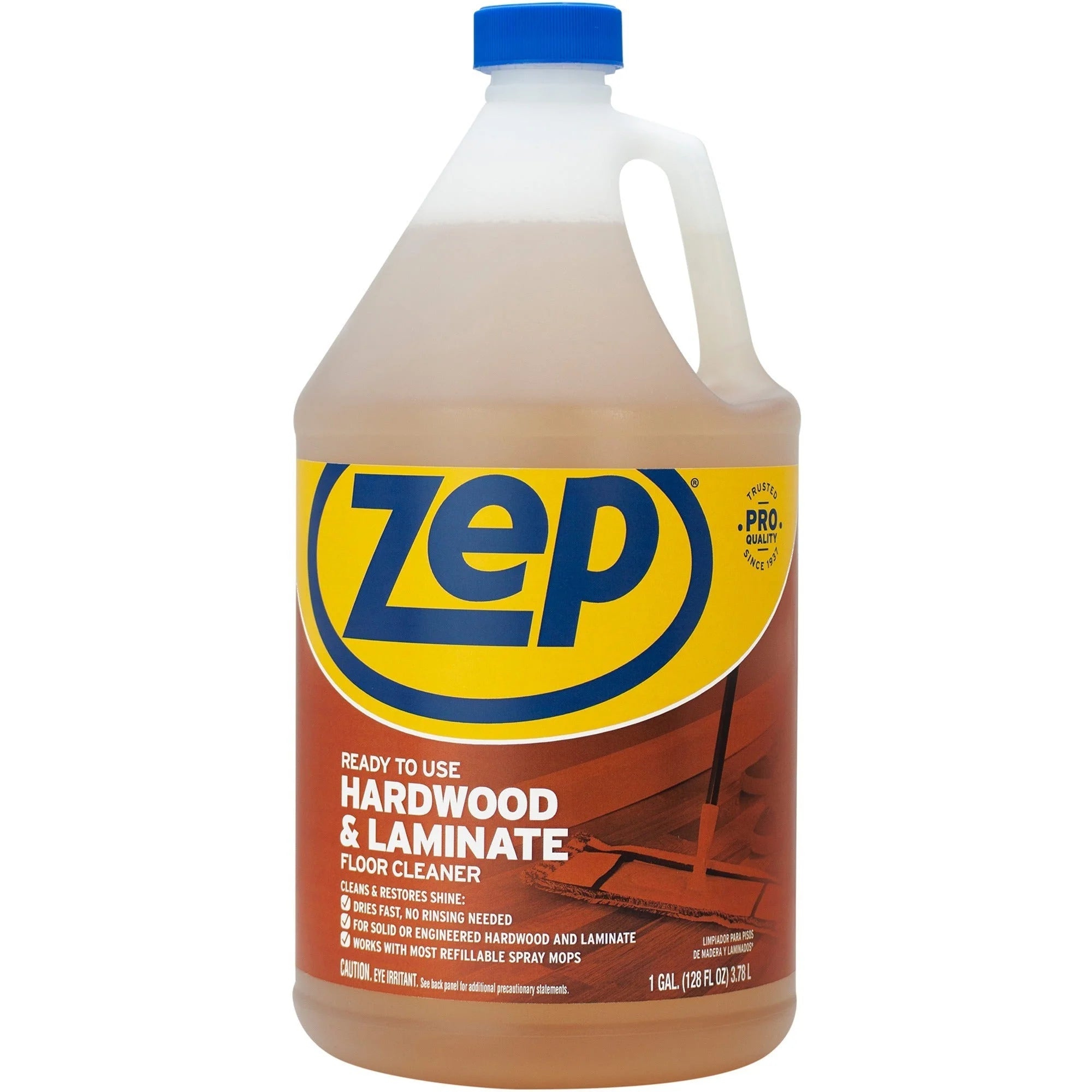 Zep Hardwood & Laminate Floor Cleaner - Multipurpose 128 fl oz - Fresh Scent - Floor/Carpet Cleaners Protectors