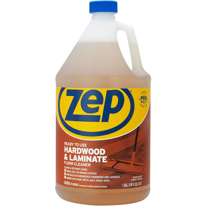 Zep Hardwood & Laminate Floor Cleaner - Multipurpose 128 fl oz - Fresh Scent - Floor/Carpet Cleaners Protectors