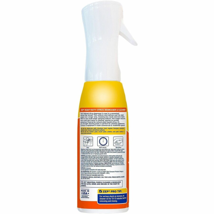Zep Heavy Duty Citrus Degreaser - Rear