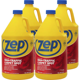 Zep High-Traffic Carpet Spot Remover & Cleaner - 128 fl oz (4 quart) - Red - 4 / Carton - Floor/Carpet Cleaners
