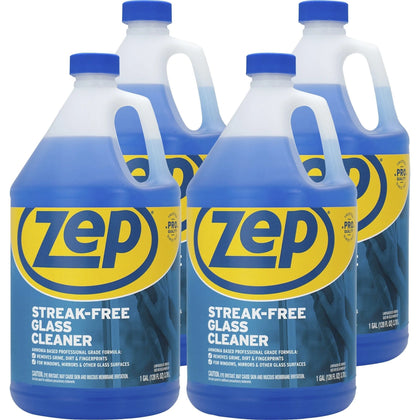 Zep Streak-Free Glass Cleaner - 128 fl oz - Fingerprint & Grime Remover - Cleaners
