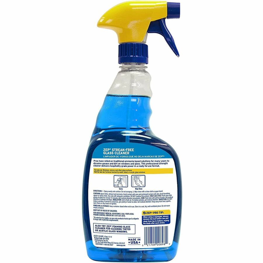 Zep Streak-Free Glass Cleaner - Rear