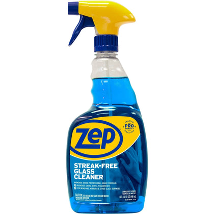Zep Streak-Free Glass Cleaner: Heavy Duty Disinfectant - 32 fl oz - Cleaners