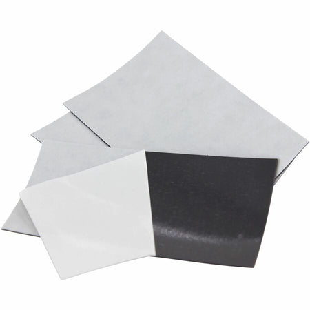 Zeus Adhesive Backed Business Card Magnets 3 1/2’’ x 2’’ 25 Pack White - 3.50’’ Length Width - Cards