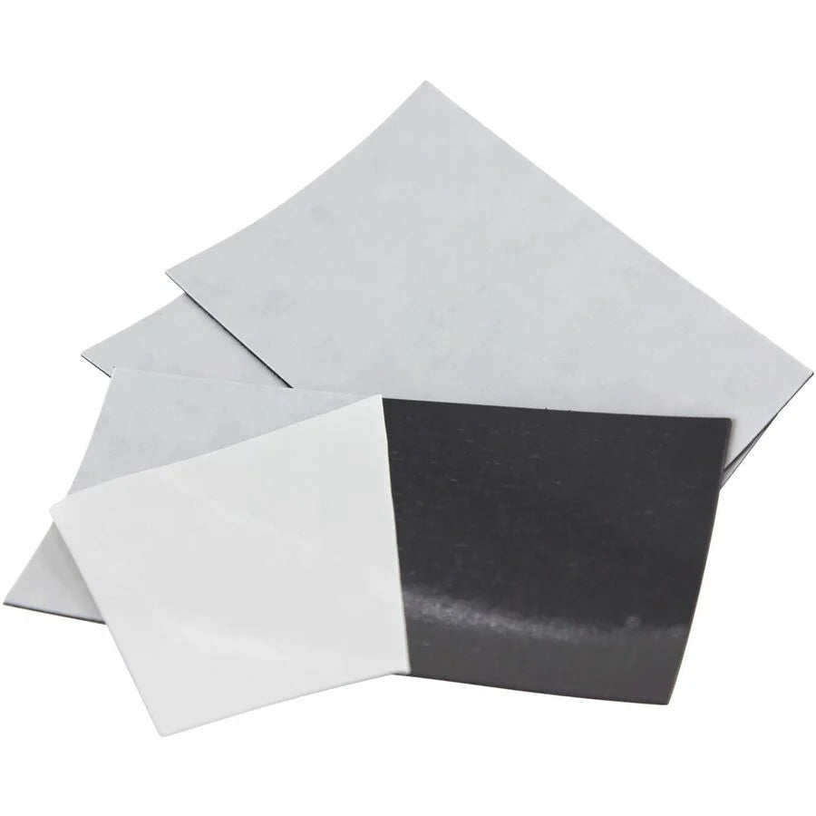 Zeus Adhesive Business Card Magnets 25 Pack - White - 3.5’’ x 2’’ - For Board Whiteboard - Cards