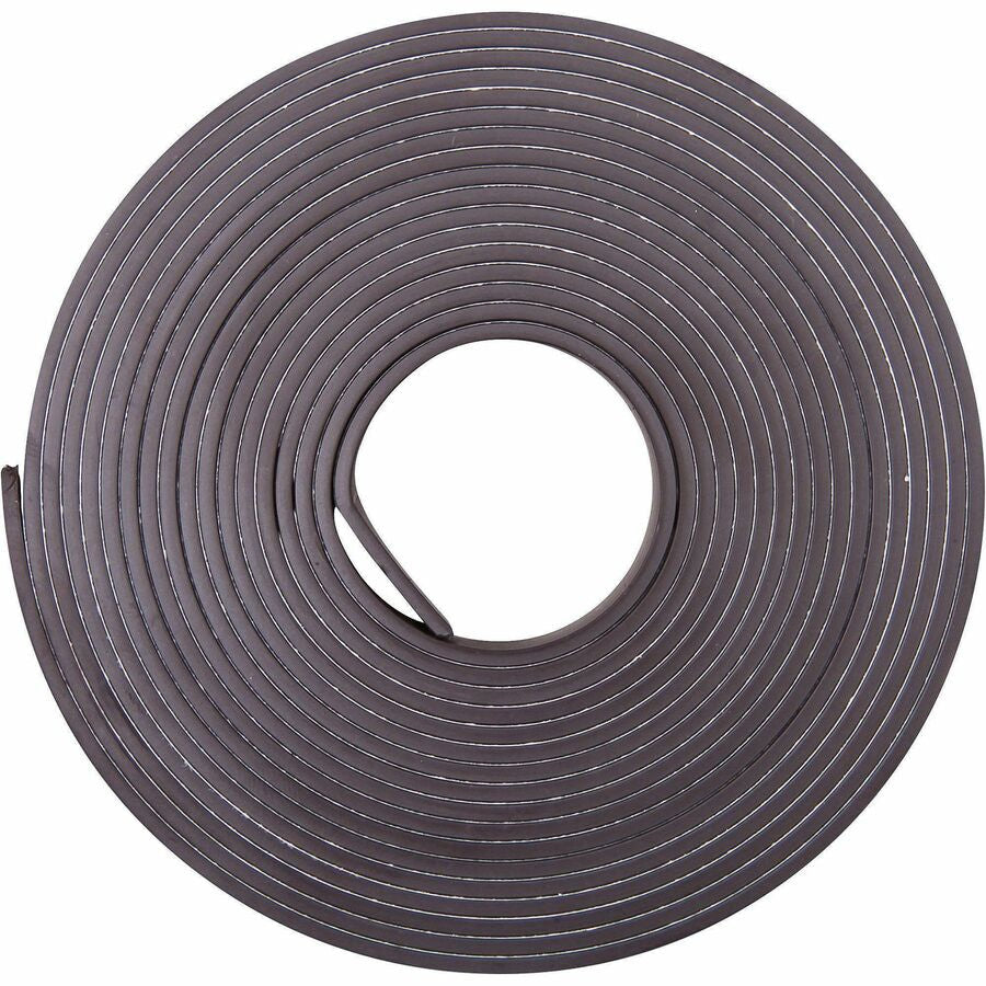 Zeus Magnetic Tape 10’ x 1/2’’ WHITE (66010) - 10 ft Length 0.50’’ Width - Black - Adhesive Backing