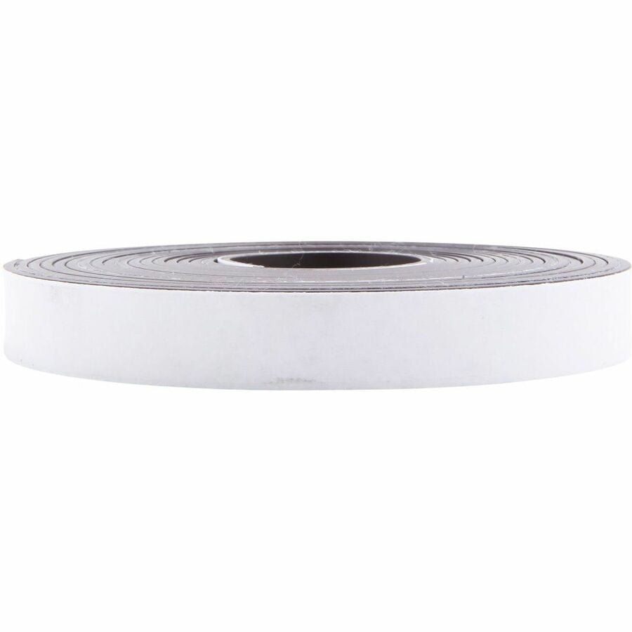 Zeus Magnetic Tape 10’ x 1/2’’ WHITE (66010) - 10 ft Length 0.50’’ Width - Black - Adhesive Backing