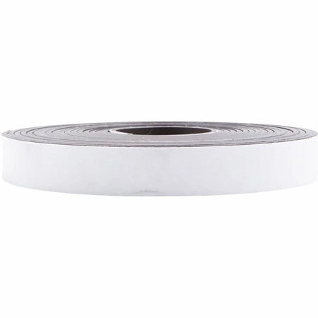 Zeus Magnetic Tape: 10’ x 1/2’’ WHITE - Adhesive Backing for Crafts & Projects - Tape