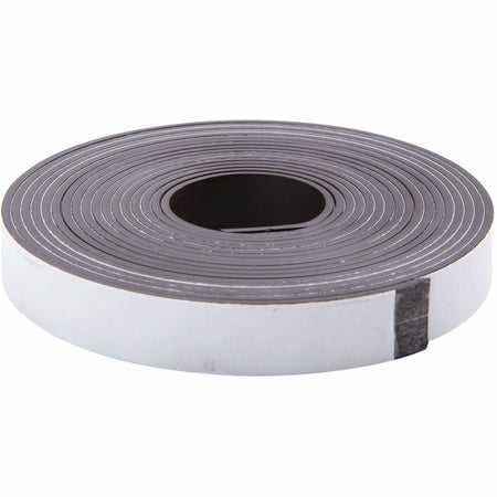 Zeus Magnetic Tape 10’ x 1/2’’ WHITE (66010) - 10 ft Length 0.50’’ Width - Black - Adhesive Backing