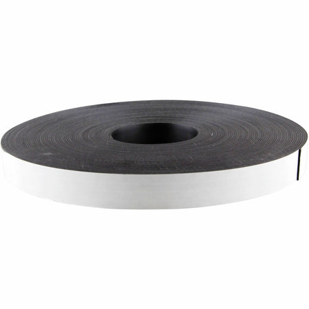 Zeus Magnetic Tape 100’ L x 1’’ H WHITE (66100) - 33.33 yd Length Width - Black - Adhesive Backing