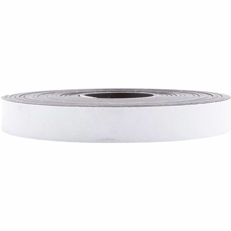 Zeus Magnetic Tape 100’ L x 1’’ H WHITE (66100) - 33.33 yd Length Width - Black - Adhesive Backing