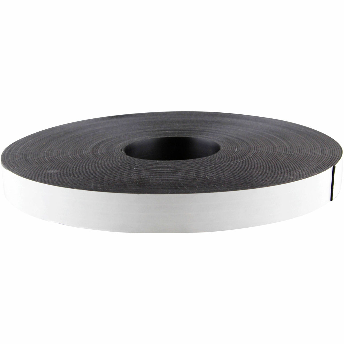 Zeus Magnetic Tape 100’ L x 1’’ H WHITE (66100) - 33.33 yd Length Width - Black - Adhesive Backing
