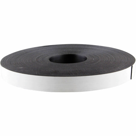 Zeus Magnetic Tape 100’ L x 1’’ H WHITE (66100) - 33.33 yd Length Width - Black - Adhesive Backing