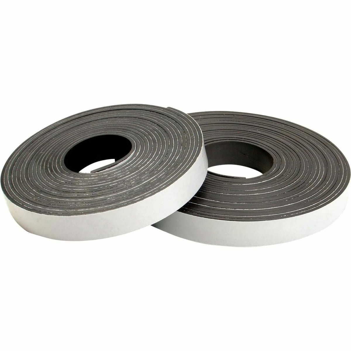 Zeus Magnetic Tape: 15ft x 0.50’’ Black Adhesive Backing - Dispenser Included - Tape