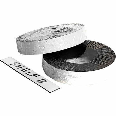Zeus Magnetic Tape - White 16.67 yd x 1’’ - Adhesive Backing for Labeling & Marking