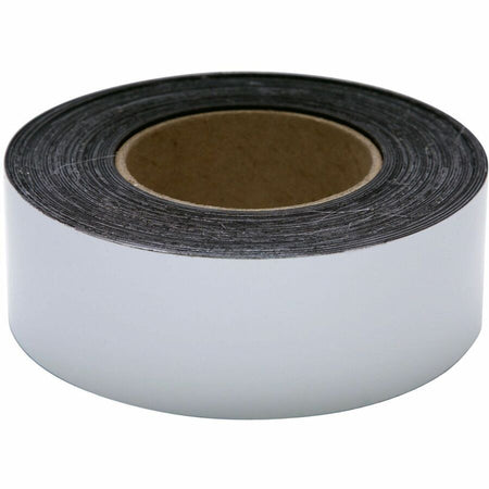 Zeus Write On/Wipe Off Magnetic Label Tape 50’ x 2’’ WHITE - 16.67 yd Length Width - Magnet - Damage Resistant