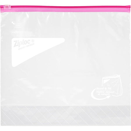 Ziploc® Gallon Storage Slider Bags - Large Size - 2.63’’ Length x 10.56’’ Width 9.50’’ Depth - Sliding Closure - Blue