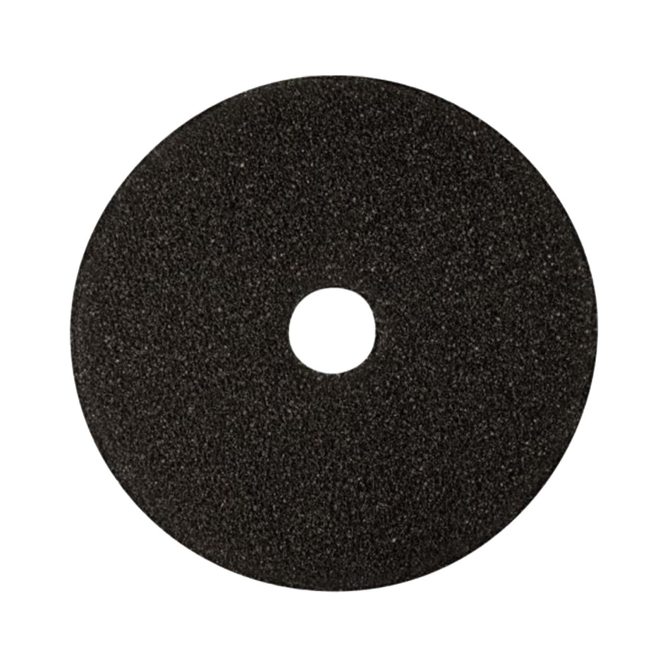 AMERICO Black Stripping Pads: 20 in, Synthetic Fiber, 350 RPM Max Speed, 5 PK